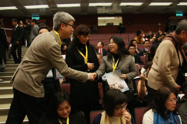 Welcoming guest form Macau